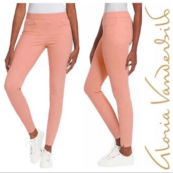 GLORIA VANDERBILT Ladies All-Around Slimming Effect Pull On FittedLeg Crop Pants - Picture 1 of 4